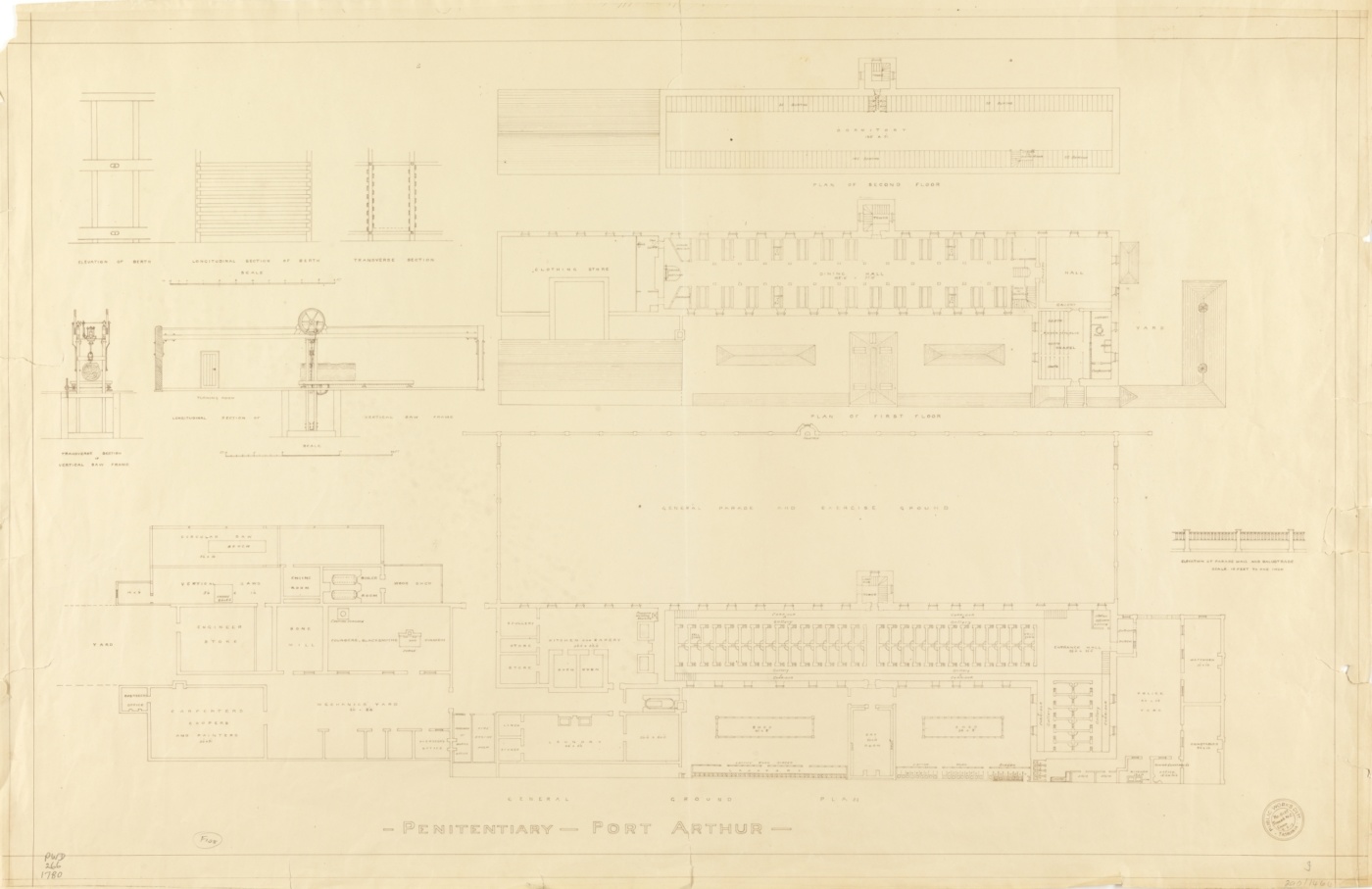Port Arthur - penitentiary 1917. Tasmanian Archive Heritage Office