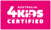 4Kidsaustraliacertified Logo Spot Pink